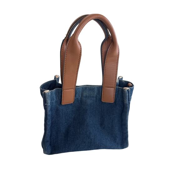 True Religion Buddha Denim Mini Tote Bag - Picture 3 of 13